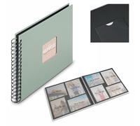 Hama Album à spirales Fine Art 36 x 32 cm – 50 pages noires – Sauge