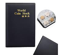 Album Billet Pièce Collecte Stockage Collection Poche Pennes-120 Titulaires Noir