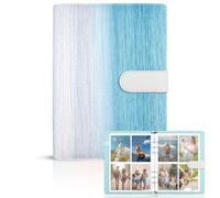Album Classeur Photo,Grand Album photo 240 pochette A5,Classeur Photocard Holder Porte Cartes Classeurs à anneaux Cartes Transparentes, Carte à Collectionner pour Carte,Album photo polaroid (bleu)