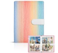 Album Classeur Photo,Grand Album photo 240 pochette A5,Classeur Photocard Holder Porte Cartes Classeurs à anneaux Cartes Transparentes, Carte à Collectionner pour Carte,Album photo polaroid (Coloré)