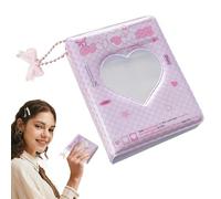 Album classeur pour cartes photo, classeur pour cartes | Livre de collection porte cartes photo vide en cœur 40 poches | Album photo imperméable à la mode pour coll