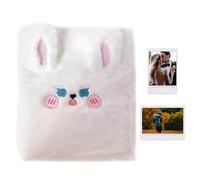 Album co pour filles, A6 Porte-autocollants Lapin en peluche avec 10 pages intérieures | Classeur pour photos et cartes, pour billets couples collectionneurs voyage mariage