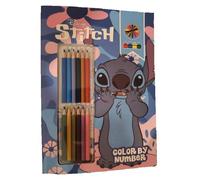 Album coloriage Disney Stitch + 12 crayons de couleurs