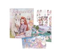 Depesche Livre d'autocollants TOPModel Viva Violet 20 fonds magiques mannequins et chevaux
