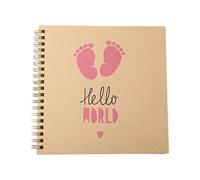Album commémoratif pour bébé avec pages sécurisées pour conserver les expériences d'enfance et les suggestions pour l'écriture créative, journal de croissance pour bébé