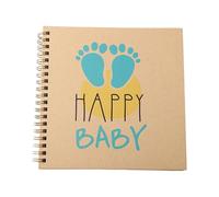 Album commémoratif pour bébé avec pages sécurisées pour conserver les expériences d'enfance et les suggestions pour l'écriture créative, journal de croissance pour bébé