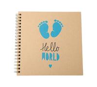 Album commémoratif pour bébé avec pages sécurisées pour conserver les expériences d'enfance et les suggestions pour l'écriture créative, journal de croissance pour bébé