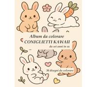Album da colorare Coniglietti Kawaii: Da sei anni in su