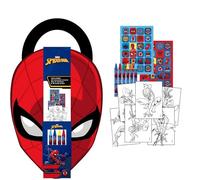 Album d'activités à colorier Spiderman - Livre pour enfant avec autocollants, peintures et feuilles à colorier de l'homme araignée, idéal pour les enfants fans de Marvel qui aiment dessiner, jouer et