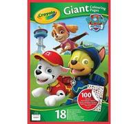 Album de 18 pages géantes à colorier avec stickers Crayola Pat'Patrouille G