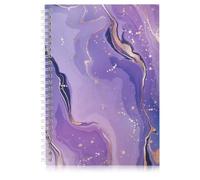 Album de Collection d'Autocollants, Carnet d'Autocollants Vierges Réutilisables, A5 Livre d'autocollants blanc, 32 Feuilles Papier Autocollant Boîte de Rangement Stockage D'autocollants (Violet)