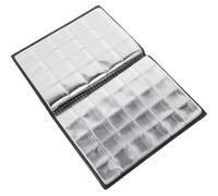 Album de Collection de Pièces de Monnaie Noir en PVC PU 10 Pages | Feuilles Transparentes, Vues Recto Verso, Format Compact, pour Pièces, Jetons Souvenirs et Salons