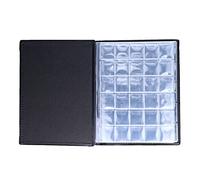 Album de collection numismatique, classeur de 10 pages avec 250 pochettes en PVC, couverture en cuir synthétique pour le rangement des devises, 25x17 cm