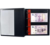 Album de collection pour 20 billets de banque : 10 pochettes sans acide ni plastifiant, compartiments 143 x 80mm. Album de billets de banque M.
