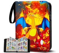 Album de collection pour cartes Pokémon - 900 cartes à collectionner - 9 pochettes - 50 pages - Classeur - En cuir synthétique imperméable de qualité supérieure - Cadeau pour enfants (P900)