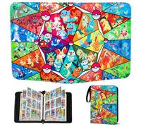Album de collection pour cartes Pokémon - 900 pochettes - 50 pages - Classeur pour cartes - Cahier de cartes à collectionner - Portable de qualité supérieure - Étanche - En polyuréthane - Cadeau pour
