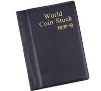 Album de collection pour pièces de monnaie, 120 pochettes de rangement pour pièces de monnaie, jetons, badges (Noir)