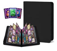 Album de Collection Toploader pour 288 Toploaders - Classeur 9 Emplacements pour Rigid Toploaders, Design Sans Anneaux - Compatible 7,6 x 10,16 cm Toploader pour Cartes de Sport, TCG (Noir)