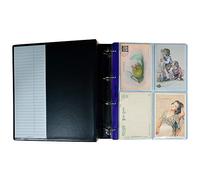 Album de Collection XL, 40 Pochettes 107mm x 150mm pour Cartes Postales, Photographies, Badges. 10 Feuilles et diviseurs