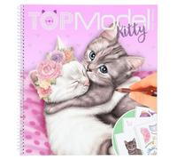 Album de coloriage - TOPModel - Create your Kitty - 22x21cm - Avec stickers - Pour filles