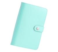 Album de devises à 50 pochettes transparentes en cuir pour économiser de l'argent et du budget de voyage 17,8 x 12,7 cm