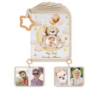 Album de Famille Premier pour Tout Petit - Premier Album Familial Doux pour Bébés et Tout-Petits - Livre Mémoire 17 Photos Thème Ours pour Parents Frères Sœurs Garçons Filles