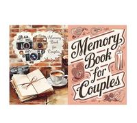 Album de mémoire de couple - Romantique Scrapbook Journal avec autocollants, cadeau de souvenir de partenaire | 58 Page Notebook pour faire -par -te pour les voyages, la retraite, les occasions