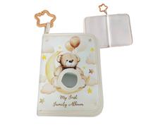 Album de mémoire infantile - Soft Book, Plush Design | Porte-photos portable pour bébé, organisateur d' multifonctionnels avec Star Hook, album de style ours mignon pour les tout-petits, Keepsak