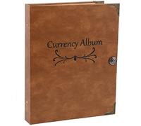 Album de monnaie à 120 pochettes, pour collection de billets de banque, livres de collection, fournitures pour collectionneurs (40 feuilles)