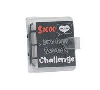 Album de monnaie à 25 pochettes avec 3 anneaux en PVC - Planificateur de poche - 114 x 100 mm