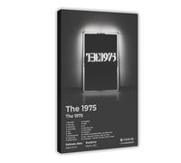 Album de musique The Poster 1975 Cover Tracklist Vintage Rock Band The Art 1975 Cadeau pour les fans Décoration de chambre à coucher Poster Impression sur toile pour salon, chambre à coucher 61 x 91,4