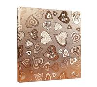 Album De Photos Album Photo interstitiel surdimensionné de 6 pouces, 600 feuilles, rétro, en cuir PU, Scrapbook, mémoire mariage(Gold B)