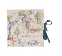Album de première année Winnie l'ourson par Widdop et Co - Album rectangulaire personnalisable en papier vert 218 x 216 x 216 mm - Winnie the Pooh - Baptême, Première Communion - Nœud en ruban vert
