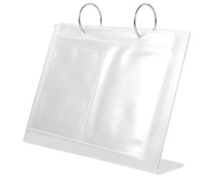 Album de Présentation pour Autocollants pour Ongles, Plastique Dur | Pages Transparentes, Sélection Rapide, Protège L’Inventaire, pour Comptoir Salon, Petites Décorations