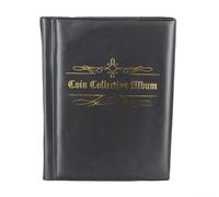 Album de rangement à 480 pochettes pour collectionneurs de pièces de monnaie, 16 livres avec chaque page pouvant contenir 30 pièces de monnaie, léger et facile à transporter