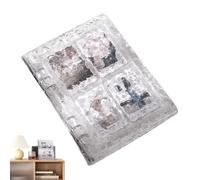 Album de rangement A5 - Classeur de cartes photo, 10 pages intérieures et 40 poches transparentes, livre de rangement pour cartes à collectionner, ranger, conserver et afficher des souvenirs, 18,5 x 3