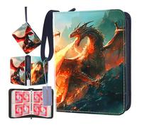 Álbum de recortes para tarjetas, Album Cartas Para 480 Bolsillos,60 Páginas, Carpeta De Tarjetas,Album Cromos,Álbum Titular de Tarjetas PU Carpeta Cartas Impermeable,Colección de Recortes Carpetas