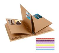 Album de scrapbooking, accessoires extensibles pour scrapbooking - Livre de collection photo pliable - Pour mariages, fêtes prénatales, réunions de famille, vacances, remise de diplôme, voyages