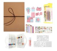 Album de scrapbooking accordéon à faire soi-même - Livre de souvenirs pliable fait à la main, kit photo extensible | pour remise de diplôme, anniversaire, Saint-Valentin, vacances, scrapbooking