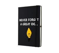 Album de scrapbooking en papier ligné format A5 « Never Forget a Great Idea » - Excellente idée pour la famille et les amis Capturez des idées et des moments mémorables. (note-kf23-neverforget)