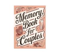 Album de scrapbooking pour couples, livre d'histoire, carnet de scrapbooking, design significatif amour et souvenirs, idéal pour les lunes de miel, les souvenirs de mariage, romantique, 28 x 21 cm