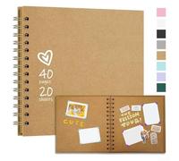 Album de scrapbooking pour la création d'albums photo de mariage et de famille, couverture rigide avec reliure à 360 degrés et papier épais pour une utilisation à long terme (couleur)