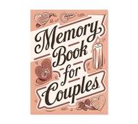 Album de souvenirs - Journal de souvenirs compact pour couple, design à couverture rigide de qualité supérieure | Idéal pour mariage, rendez-vous, fiançailles, anniversaire, anniversaire de