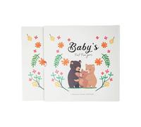 Album de souvenirs pour la première année de bébé avec des photos et des empreintes de mains - Cadeau idéal pour les nouveaux parents