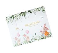 Album de souvenirs pour la première année de bébé avec des photos et des empreintes de mains - Cadeau idéal pour les nouveaux parents