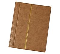 Album de timbres 10 feuilles (20 pages) Fournitures Présentoir Friends Collector Marron