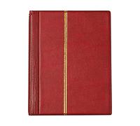 Album de timbres 10 feuilles (20 pages) Fournitures Présentoir Friends Collector Rouge