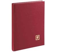Album de timbres - PAGNA - Bordeaux - A4 - 32 pages - Couverture simili-cuir avec gaufrage or