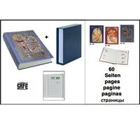Album De Timbres Rétro Bleu 60 Pages Blanches + Cassette SAFE 101 + 153 4