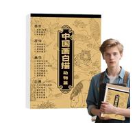 Album d'écriture de traçage de peinture chinoise pour débutants | Livre de pratique d'écriture de croquis en Chine pour la maison, l'école, le dortoir, la salle de classe